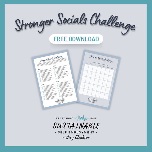 Your FREE Stronger Socials Challenge